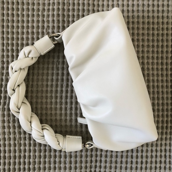 Mango Plaited Strap Cross Body Bag, White - Picture 3 of 8